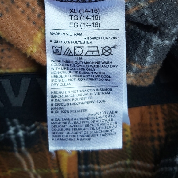 Old Navy Kids Fleece Plaid Pajama Bottoms - Picture 5 of 5